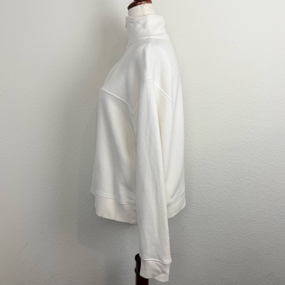 Jenni Kayne Quarter Zip Sweatshirt in Cream Size Small - Picture 10 of 14